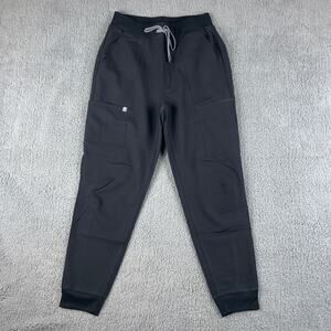 Fabletics Women's Small Short Black High-Rise On Call Scrub Pants Joggers